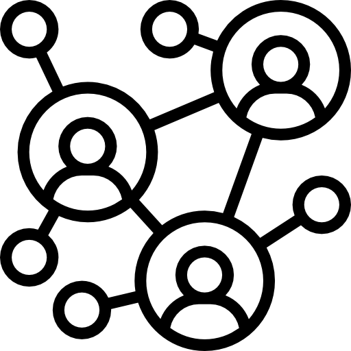 Lebenslagen Immobilien - Netzwerk-Symbol